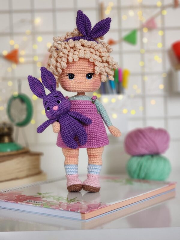 Claudia Doll & Lily the Rabbit English Crochet Pattern