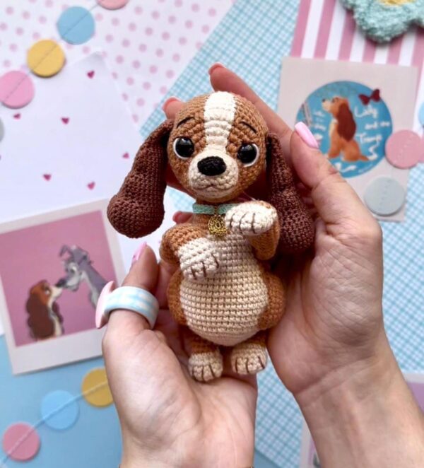 Cute Dog Lady Crochet Pattern Amigurumi PDF Tutorial (English)