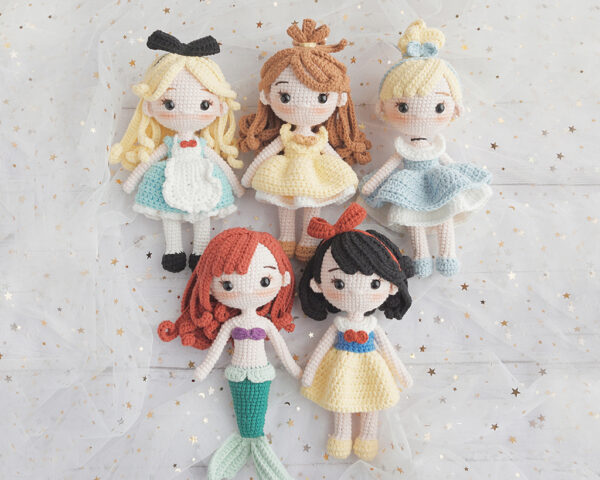 Princess Amigurumi PATTERN Bundle 10 in 1 - Image 3