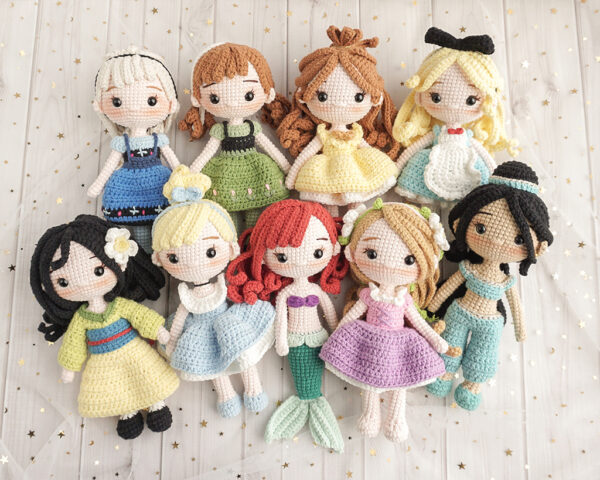 Princess Amigurumi PATTERN Bundle 10 in 1 - Image 5