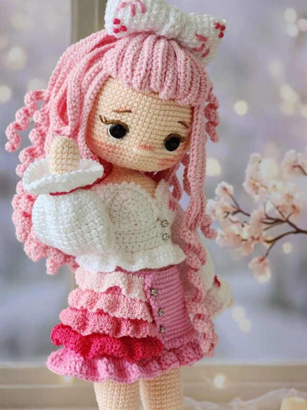 Lydia doll PDF Crochet Pattern Tutorial English Amigurumi - Image 3