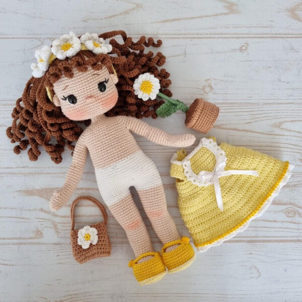 Bloom Crochet Doll Pattern Amigurumi Doll Pattern, Amigurumi Tutorial, Diy Gift For Girl - Image 3