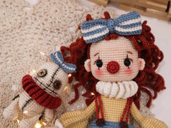 PDF Crochet Pattern Halloween Clown Doll Amigurumi Tutorial (English) - Image 3