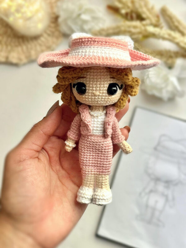 Crochet doll pattern, LADY DI, Princess Diana amigurumi, PDF in English