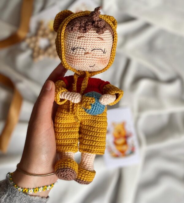 Winnie Costume Honey Doll Amigurumi Pattern PDF TUTORIAL ENGLISH - Image 2