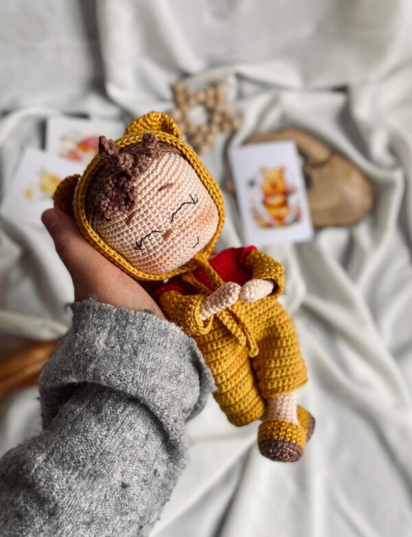 Winnie Costume Honey Doll Amigurumi Pattern PDF TUTORIAL ENGLISH - Image 4